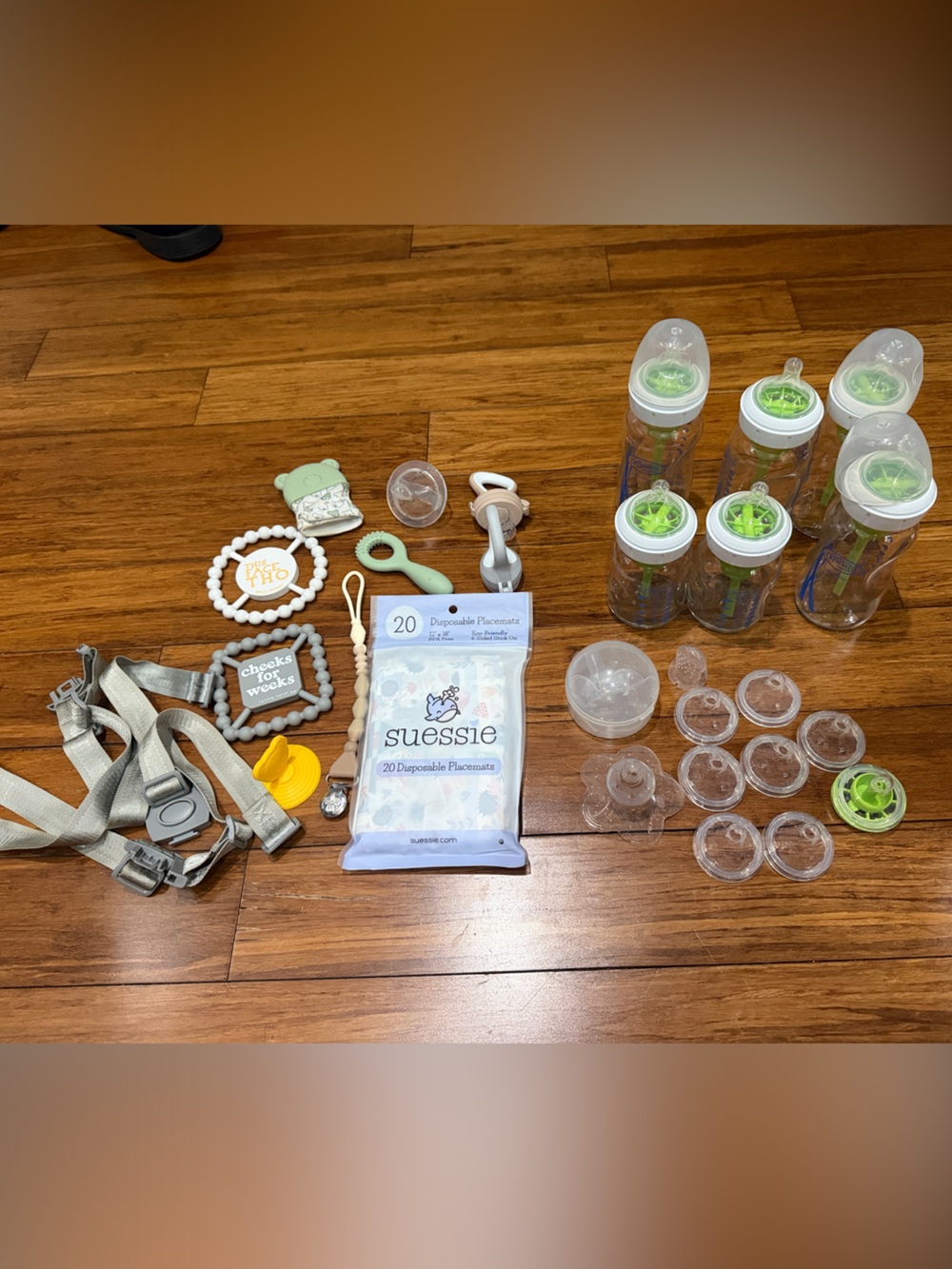Dr. Brown’s Clear Green-Accent Baby Bottles with Accessories